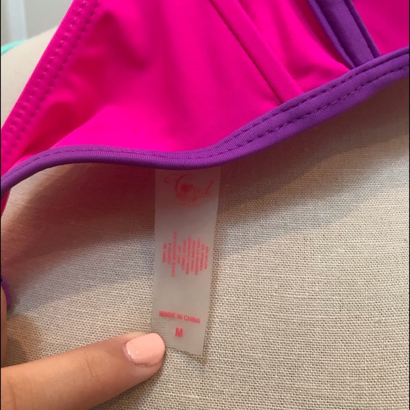 Bikini set pink/purple size medium NWOT - Picture 10 of 10